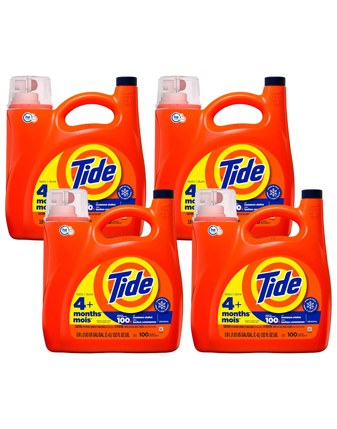 Tide Original Detergente liquido concentrado 4 x 3,9 L - Puntolimpieza